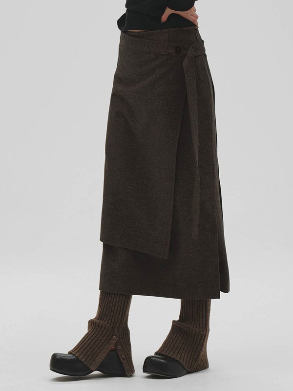 Rakuten - 【ポイント5%付与 6/7迄】【予約販売】トゥデイフル TODAYFUL 2026Winter ボトムス Wool Wrap Skirt 11月中旬〜12月上旬予約 ウールラップスカート タイト マキシ丈 12620806 12620710 26冬