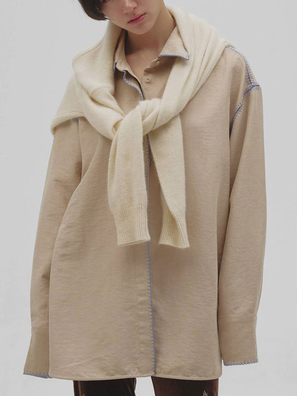 Rakuten - 【ポイント5%付与 6/7迄】【予約販売】トゥデイフル TODAYFUL 2026Winter トップス Softsuede Embroidery Shirts 10月中旬～11月上旬予約 ソフトスエードエンブロイダリーシャツ 12620410 26冬