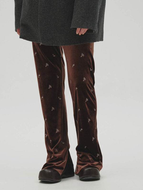 Rakuten - 【ポイント5%付与 6/7迄】【予約販売】トゥデイフル TODAYFUL 2026Winter ボトムス Petit Flower Velour Leggings 10月上旬〜下旬予約 プチフラワーベロアレギンス パンツ 12620411 12620721 26冬