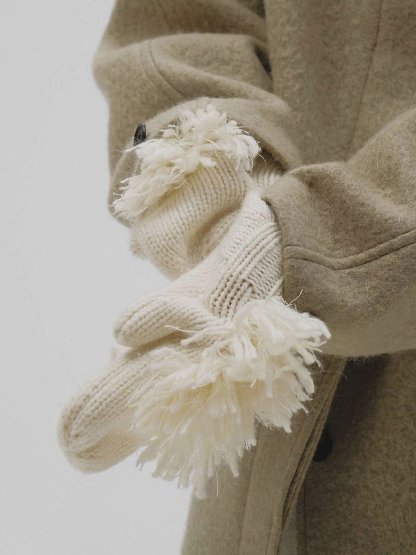 Rakuten - 【ポイント5%付与 6/7迄】【予約販売】トゥデイフル TODAYFUL 2026Winter 小物 Fringe Knit Armwarmer 11月中旬〜12月上旬予約 フリンジニットアームウォーマー 手袋 ギフト 12621036 26冬