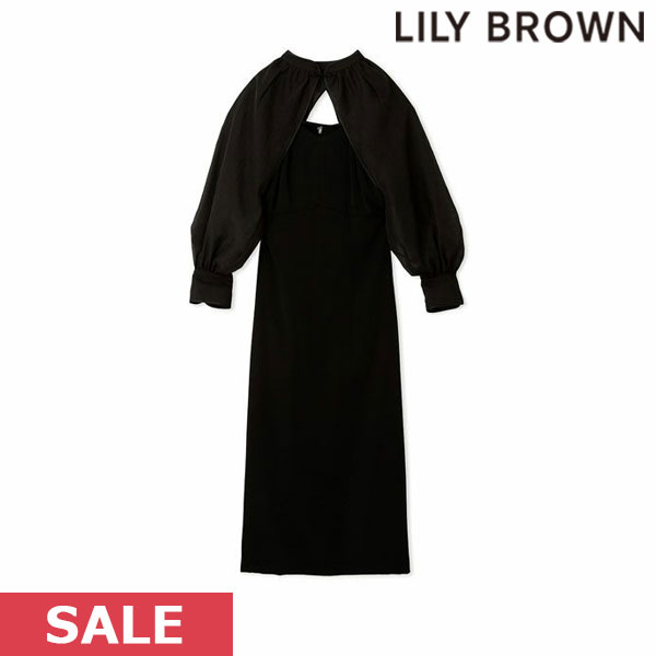 【SUMMER SALE50 OFF】【即納】 リリーブラウン LILY BROWN チャイナボレロsetドレス ワンピース 半袖 ロング丈 lwfo231168