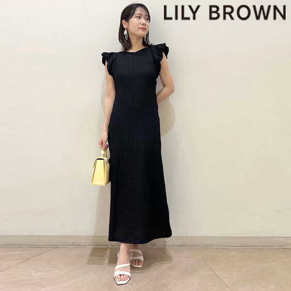 リリーブラウン ワンピース 【即納】 リリーブラウン LILY BROWN ワンピース 24春夏 ウィングスリーブカットワンピース ロング丈 ノースリーブ lwco241133