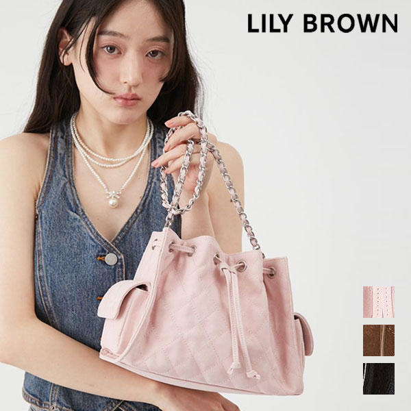 Rakuten - 【SALE10%OFF】 リリーブラウン LILY BROWN バッグ 26春夏 チェーンショルダーポケットバッグ 6月上旬〜下旬予約 ショルダーバッグ lwgb262326