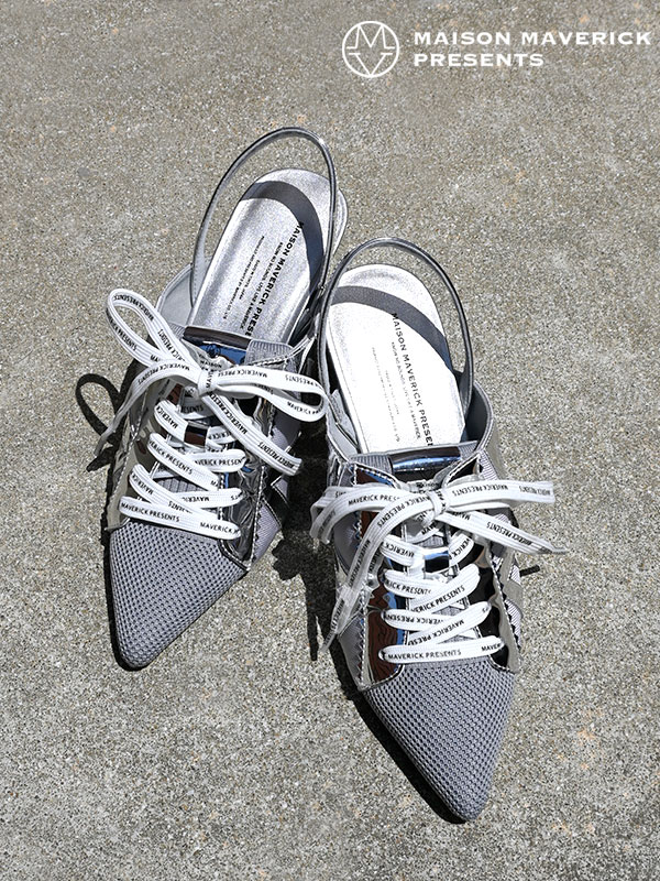 Rakuten - 【即納】メゾン・マヴェリック MAISON MAVERICK シューズ Hybrid Sneakers Block Heels ハイブリッドスニーカーブロックヒール 靴 パンプス ミュール ms2542