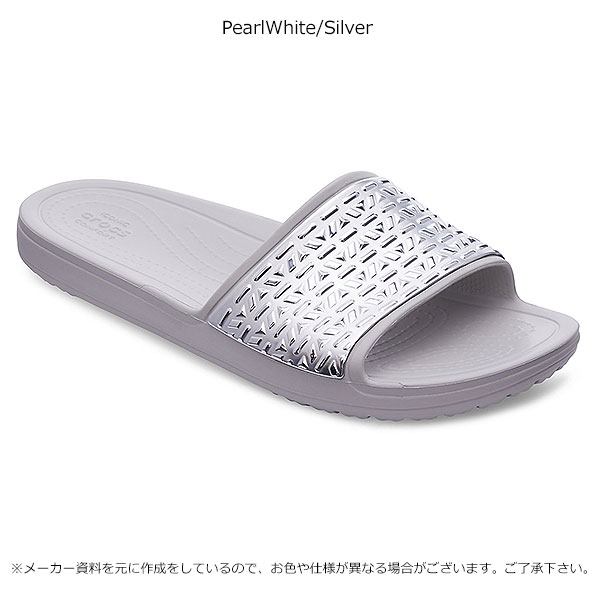 【SALE40%OFF】クロックス crocs 通販 Women's Crocs Sloane Graphic Slides レディース サンダル 歩きやすい 靴 シューズ フラット ぺたんこ フラットサンダル 海 プール ビーチサンダル Etched hammerd metallic 205130 205133 205135