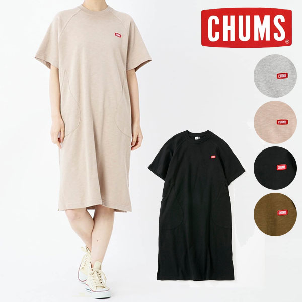防振マット付 即納 Chums チャムス 通販 キーストーンブービー ミーチュニック レディース ワンピース ミニワンピース スウェット ルームウェア 部屋着 おうち時間 半袖 Tシャツ チュニック グランピング ベランピング アウトドア キャンプ ゆったり Ch18 1161 稀少限定