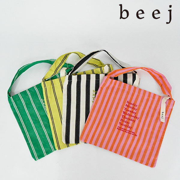 Rakuten - 【即納】 beej ビージ バッグ stripe fabric OSbag ストライプファブリックOSバッグ トートバッグ ハンドバッグ ギフト 大容量 it018