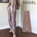 【SALE20%OFF】スナイデル SNIDEL 21春コレクション ハイウエストタックパンツ レディース ボトムス パンツ ハイウエスト タックパンツ ウエストベルト センタープレス オフィスカジュアル 綺麗め 上品 通勤 アースカラー swfp211143