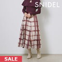 クーポンで10%OFF 【SPRING SALE50%OFF】 【即納】 スナイデル SNIDEL Sustainableフロッキーチュールスカート ボトムス スカート ミデ..