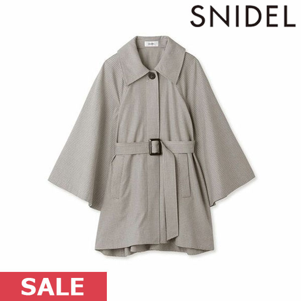 【土日も出荷中】【SALE50%OFF】 【即納】 スナイデル SNIDEL ポンチョトレンチコート アウター コート Aライン 長袖 swfc231066のサムネイル