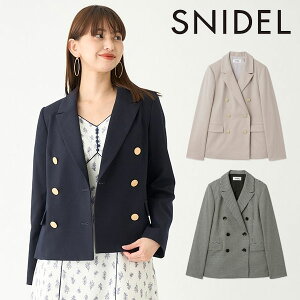 【SUMMER SALE50%OFF】 スナイデル SNIDEL Sustainableダブルジャケット アウター ジャケット ダブルボタン 長袖 ミドル丈 swfj231045