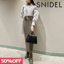 スナイデル 【SPRING SALE50%OFF】 【即納】 スナイデル SNIDEL 2wayシアートップスニットワンピース ワンピース トップス ロング丈 長袖 リブニット シアーシャツ swno231043