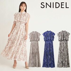 《即納》 スナイデル SNIDEL 23春夏 プリーツワンピース ノースリーブ ロング丈 swfo232010