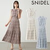 クーポンで10%OFF 【即納】 スナイデル SNIDEL ドレス 24春夏 Sustainableフリルワ...