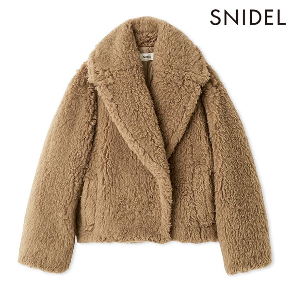 スナイデル　SNIDEL ファーショートコート. BEIGE ファーショートコート | スナイデル(SNIDEL) | マルイウェブチャネル