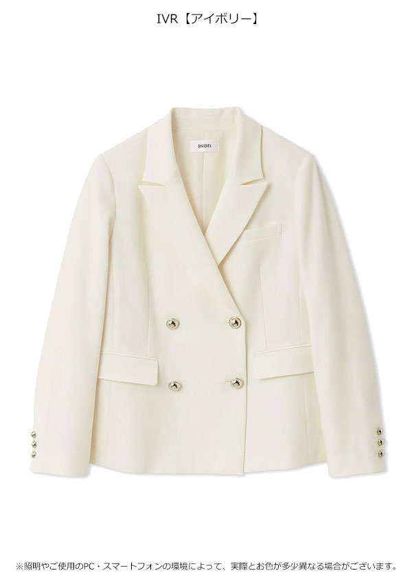 【スプリングセール10%OFF】【即納】スナイデル SNIDEL アウター 26春夏 Sustainableダブルブレストジャケット 長袖 オフィス 羽織 swfj261077