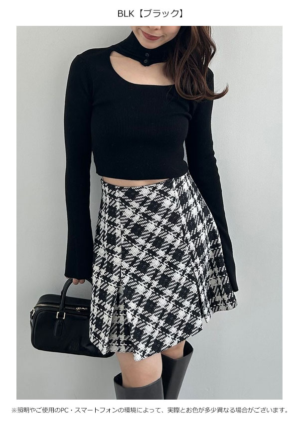 【スプリングセール50%OFF】【即納】 スナイデル SNIDEL ボトムス ロービングスカショーパン スカート ショートパンツ チェック 柄 swfp255050