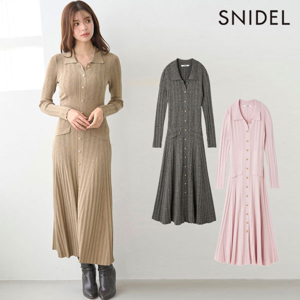 スナイデル ワンピース ニットワンピース SNIDEL ロング レディース 秋冬 SNIDEL スナイデル ティアードニットワンピース swno254068 レディース