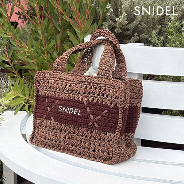 Rakuten - 【即納】 スナイデル SNIDEL バッグ 26春夏 ペーパークロシェトート ハンドバッグ ギフト swgb262626