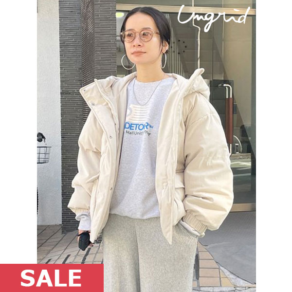 【SALE50 OFF】 【即納】 アングリッド ungrid 23winter コーデュロイ中綿ブルゾン アウター 長袖 ミドル丈 112410238001 23秋冬