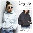 ungrid アングリッド 10月上旬予約 Champion ルーズフーデットスウェット レディース トップス スウェット パーカー プルオーバー フード 長袖 ルーズ 無地 シンプル チャンピオン 111752747001