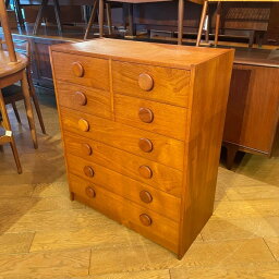 【SALE】【デンマーク製 北欧ビンテージ家具】 ダニッシュ 6段チェスト 【SALE】 Danish Chest of 8Drawers（0408-64）【ダブルデイ/DOUBLEDAY/アンティーク/ビンテージ/デンマーク/北欧/家具/雑貨/SALE】