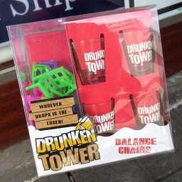 ゲーム バランスチェア ドリンクゲーム drunken tower 罰ゲーム パーティゲーム ファミリーゲーム クリスマス 誕生日 賞品 景品 結婚式 2次会 忘年会 新年会 プレゼント ギフト 自宅で インスタ映え ダブルスリー