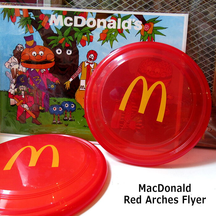 マクドナルド オフィシャルグッズ フリスビー フライングディスク プラスチック 遊び道具 おもちゃ グッズ MadeinUSA アウトドア キャンプ 公園 運動 プレゼント ギフト インスタ映え ダブルスリー