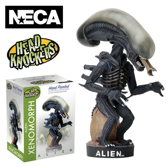NECA エイリアン ゼノモーフ SF映画 ヘッドノッカー 正規ライセンス品 アメリカン雑貨 アメリカ雑貨 ボビングヘッド ボビンヘッド ボブルヘッド 頭が揺れる 首振り人形 Bobble Head フィギュア アメトイ キャラクター グッズ アメリカン雑貨 ダブルスリー