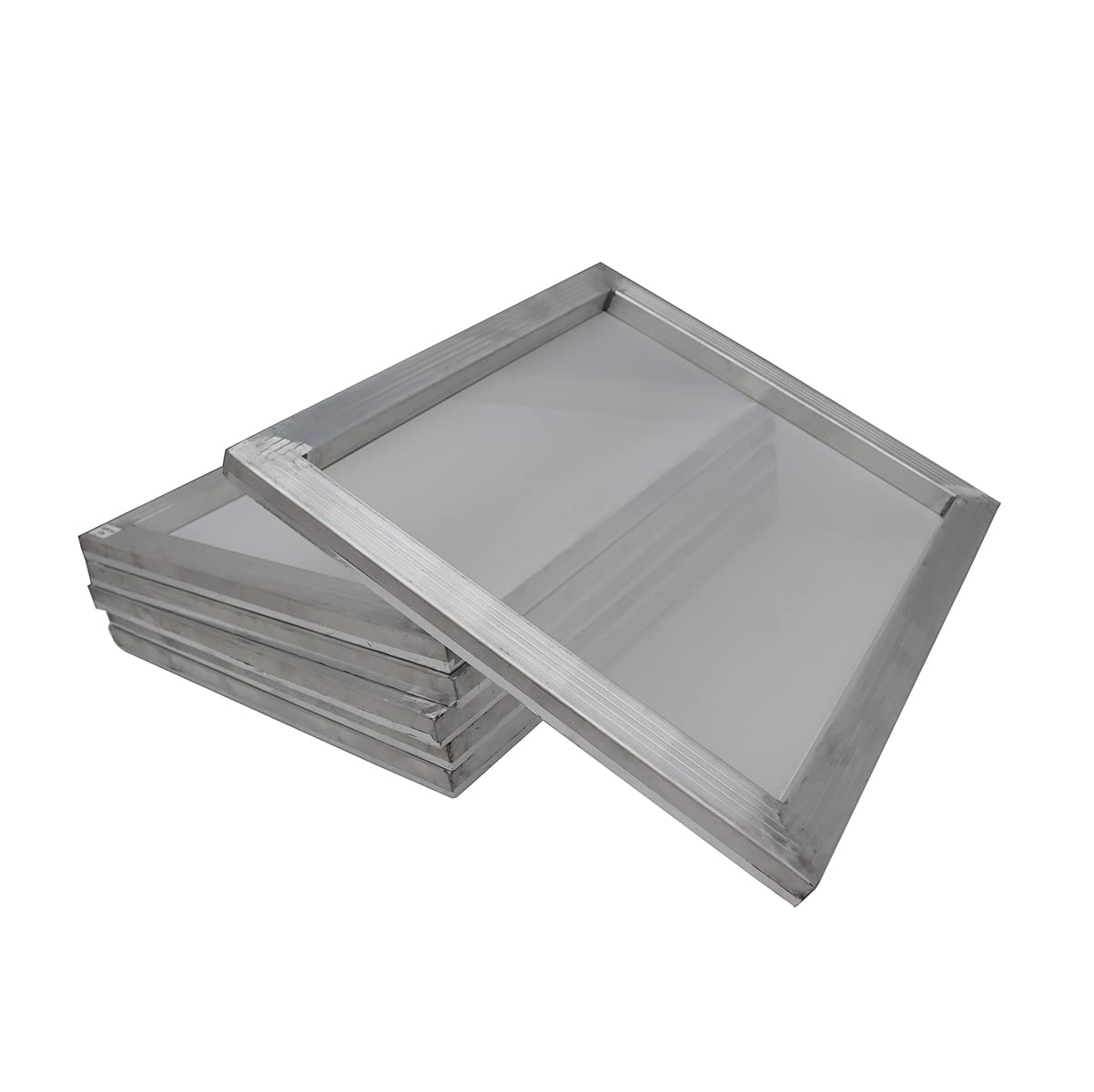 INTBUYING シルクスクリーンフレーム シルクスクリーン印刷用 アルミ合金の枠 紗張り済み 内寸法38x43cm 110メッシュ