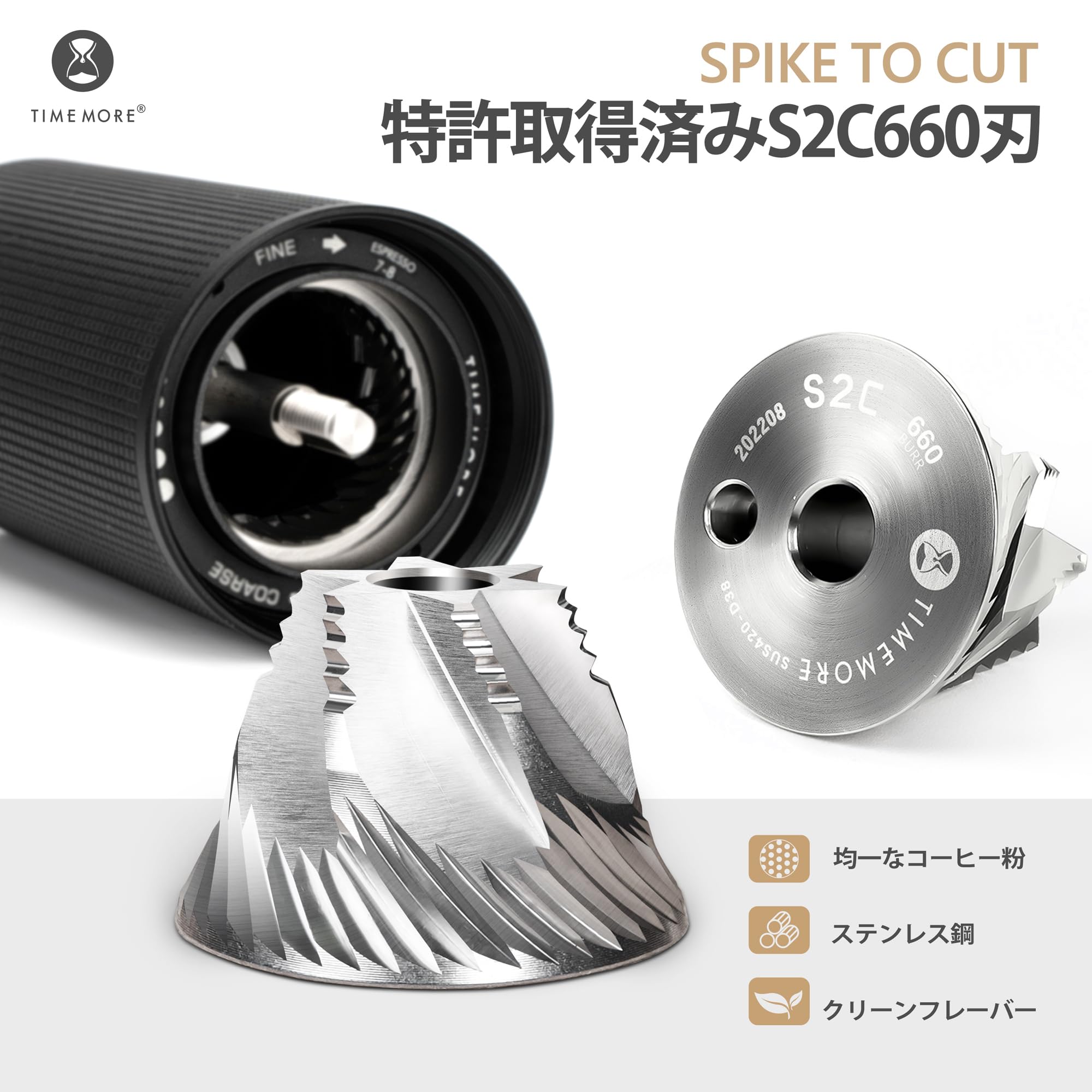 TIMEMORE 新 全金属 コーヒーミル 手...の紹介画像3