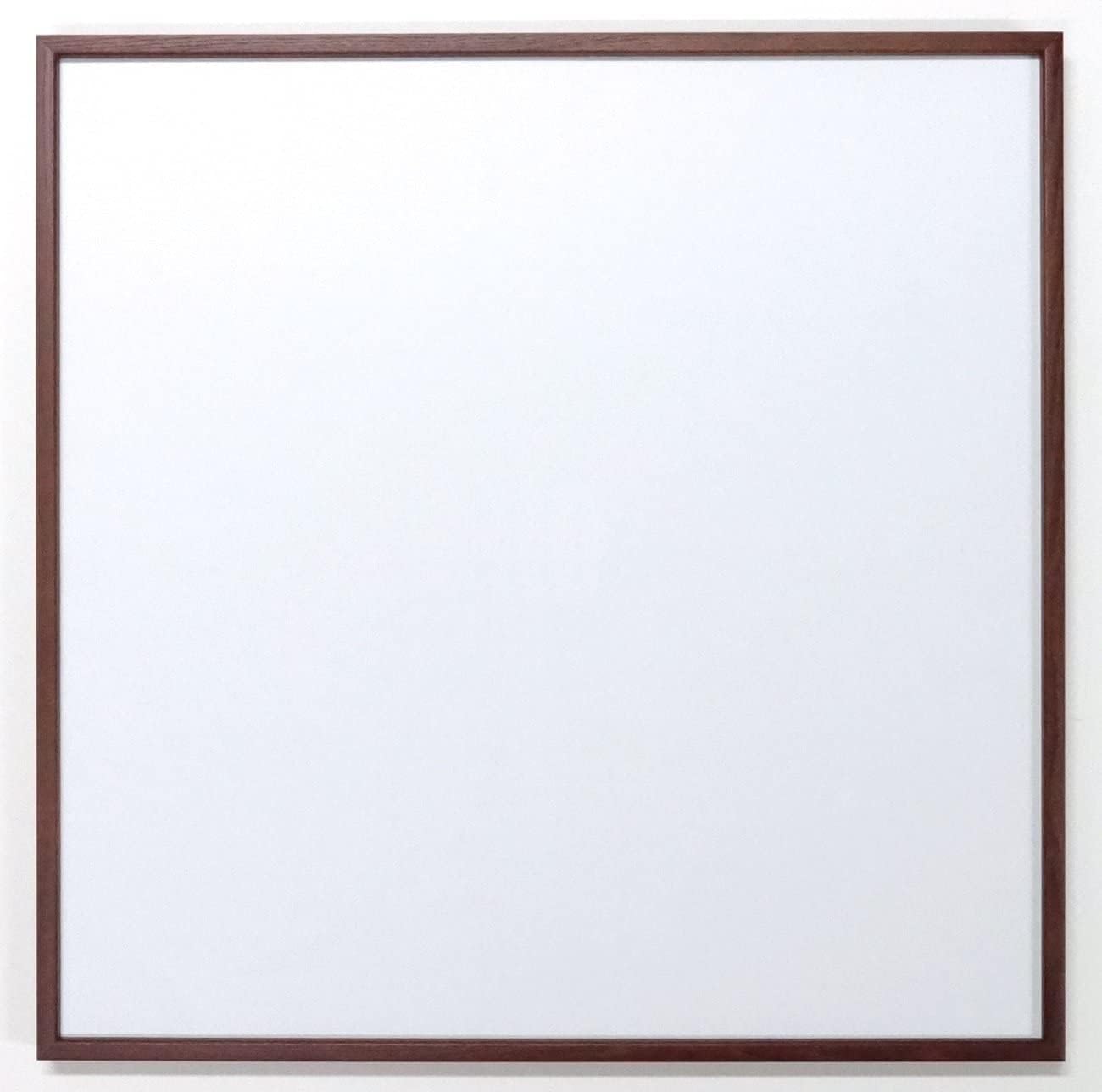 正方形額縁 アクリル仕様 木製 L型 壁用フック付 (オーク, 60角)