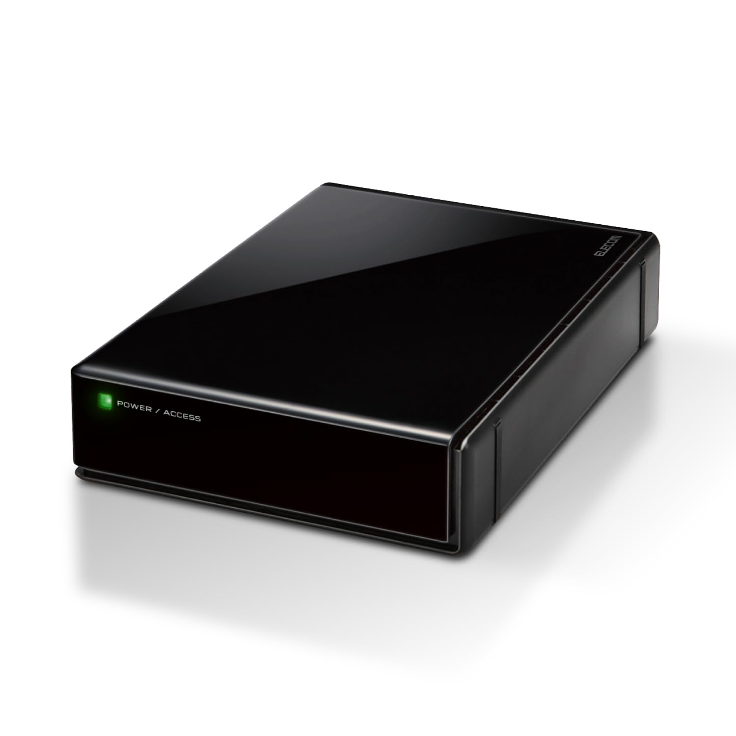 エレコム 外付けハードディスク 8TB SeeQVault対応 テレビ録画 4K対応 USB3.2(Gen1) 静音 ファンレス設計 ELD-QEN080UBK/E