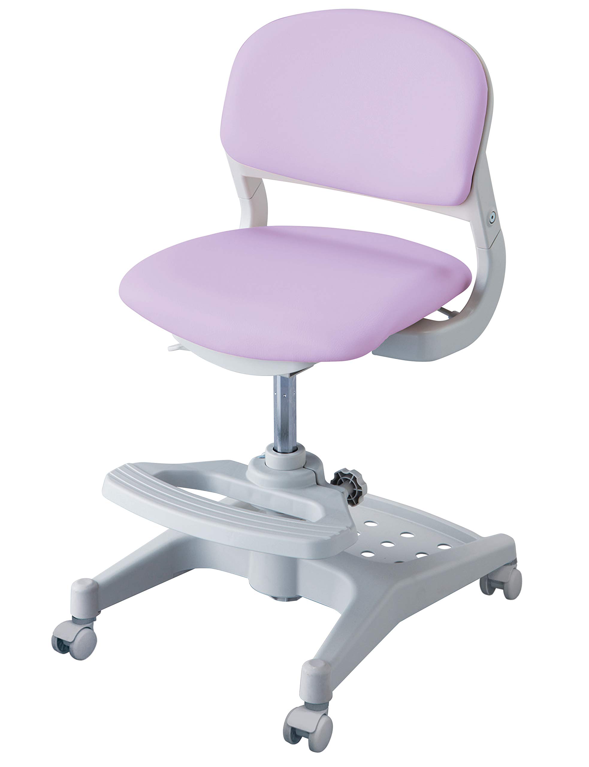 KOIZUMI(コイズミ学習机) 学習椅子 パープル サイズ:W456×D525~550×H765~875mm SH435~545mm(外寸) ハイブリッドチェア パープル色 CDC-873PR