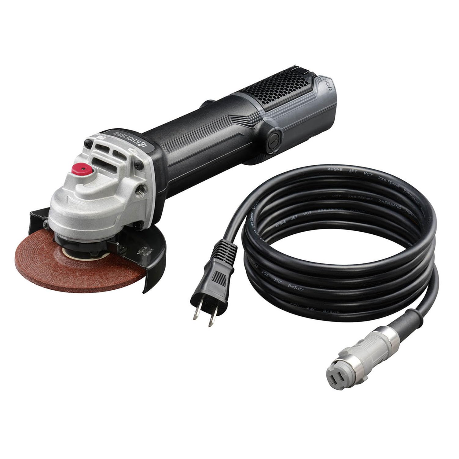 京セラ(Kyocera) 旧リョービ プロ用 ディスクグラインダー 脱着式 コードあり RG114 627455A ブラック ..