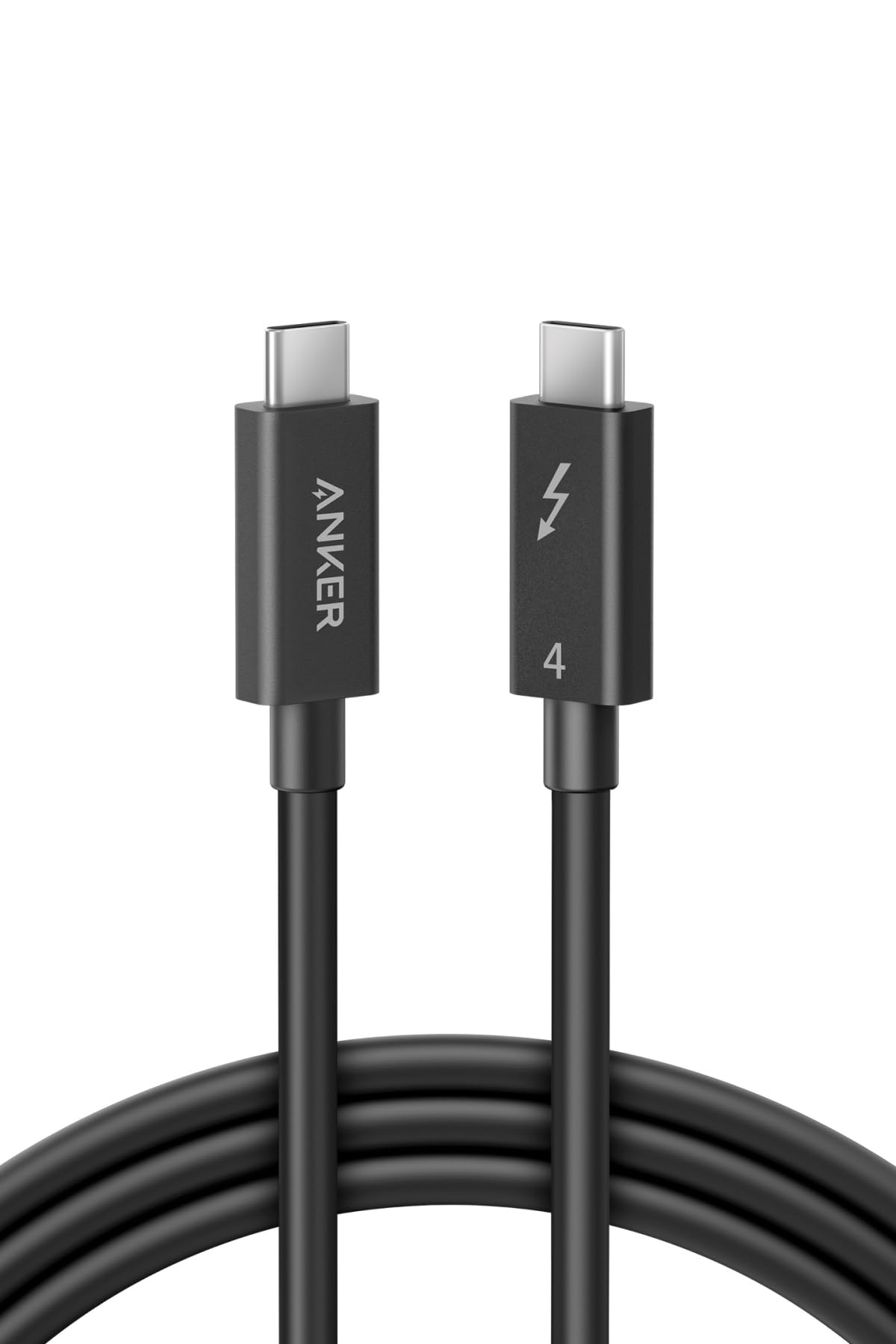 Anker USB-C ＆ USB-C ケーブル Thunderbolt 4 (100W, 40Gbps) 2.0m 100W出力 8K対応 40Gbps 高速データ転送 iPhone16 Galaxy S25 MacBook Pro iPad Pro 各