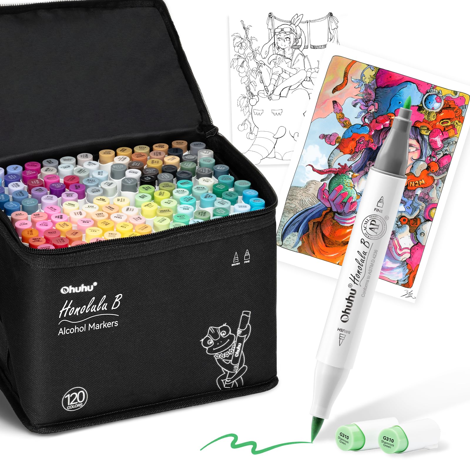 Ohuhu �ޡ������ڥ� ɮ������ 120��121�� �ץ����� ���饹�� ���饹�ȥޡ����� ɮ���ٻ� �֥������ڥ�1���դ� Honolulu B���꡼��