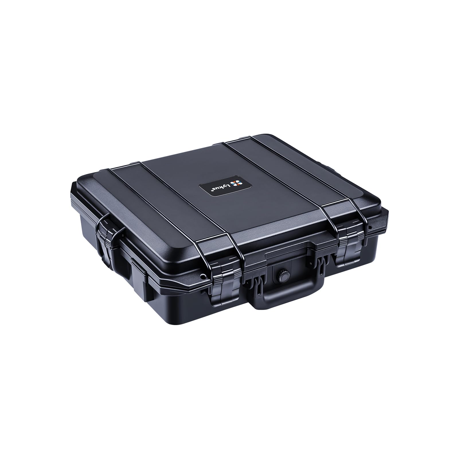 Lykus HC-4110 防水ハードケース 格子状カットスポンジが内蔵 内寸:41x36x13cm ラップトップ、小型ドローン、ビデオカメラ、アクションカメラなどに適用