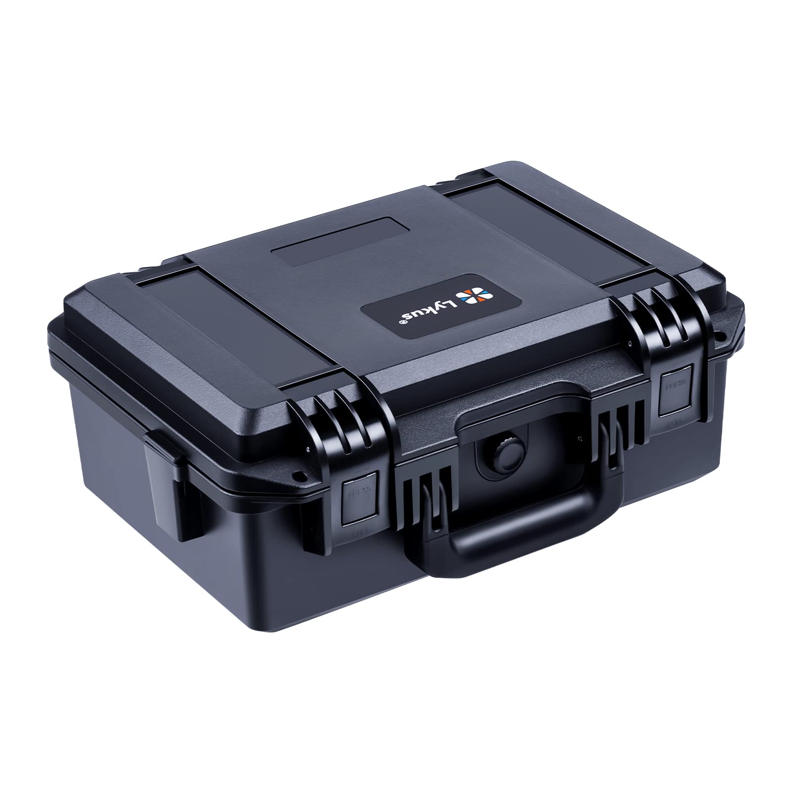 Lykus HC-3310 防水ハードケース 格子状カットスポンジが内蔵 内寸:33x21x13.5cm カメラ、ピストル、小型ドローン、ビデオカメラ、アクションカメラなどに適用