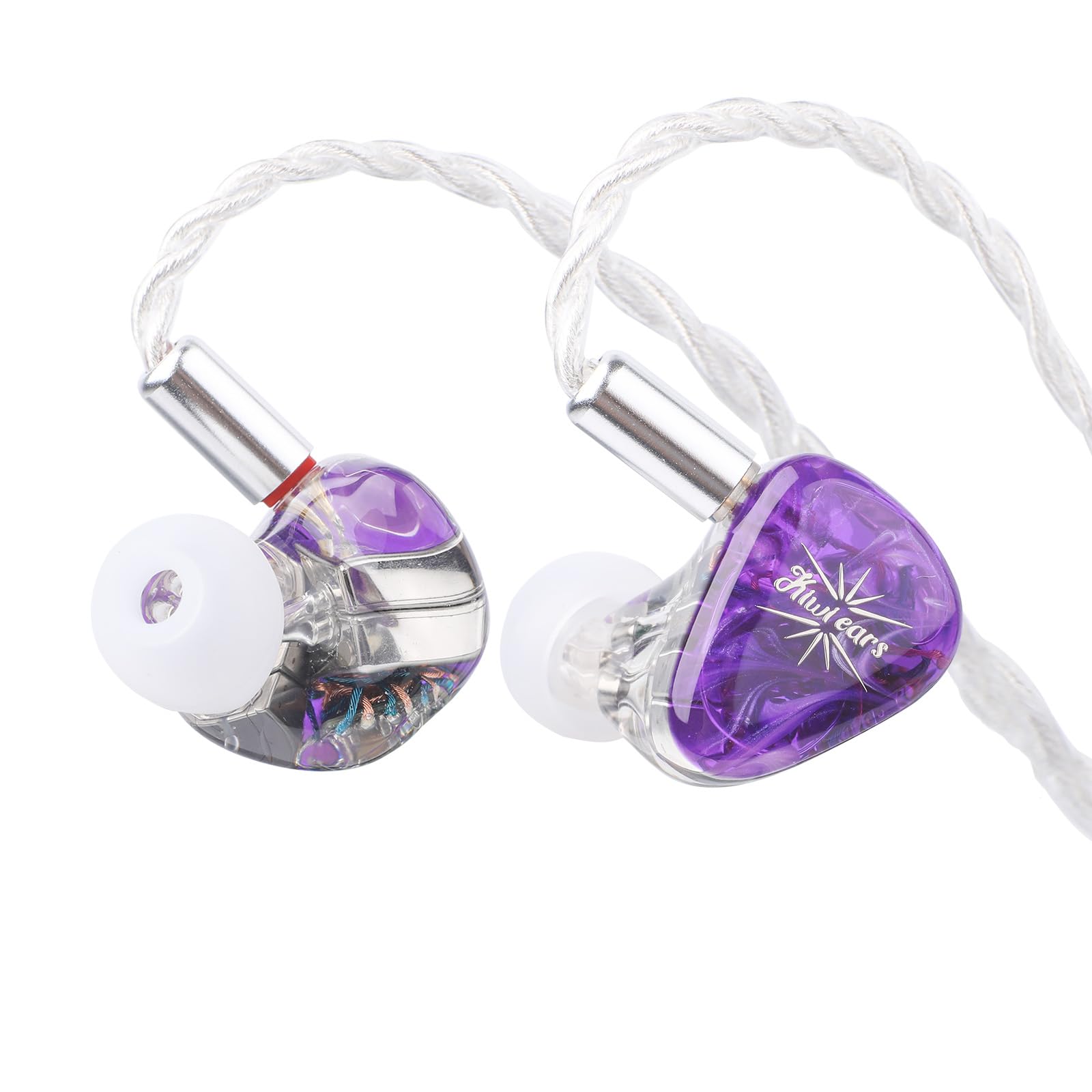 LINSOUL Kiwi Ears Orchestra Lite 8BAハイブリッド型HiFiイヤホン 人間工学に基づくデザイン 0.78mm2pinコネクター 3.5mmステレオプラグ 耳掛け式 4コア7N無酸素銅(OFC)ケーブル リケーブル可能設計