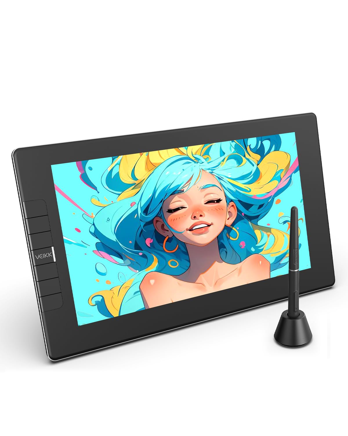 VEIKK 液タブ 11.6インチ 液晶タブレット スマホ対応 フルラミネーション加工 スリムベゼル設計 液晶ペンタブレット 筆圧8192 傾き検知 充電不要ペン 液晶ペンタブ イラスト お絵描き リモートワーク オンライン授業 Windows Mac L douguselekushon-10003907 道具セレクション パッケージ画像