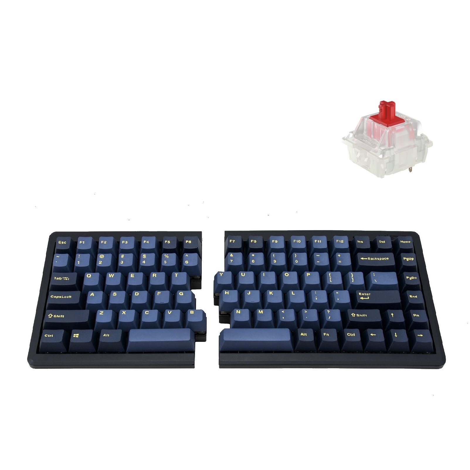BAROCCOMiSTEL MD770 RGB BT (英語配列/赤軸) 分離型 キーボード 有線 USB/無線 Bluetooth 75 85 キー PBT 黄色ダブルショット MX Cherry バックライトRGB搭載 マクロ機能搭載 ポーリングレー