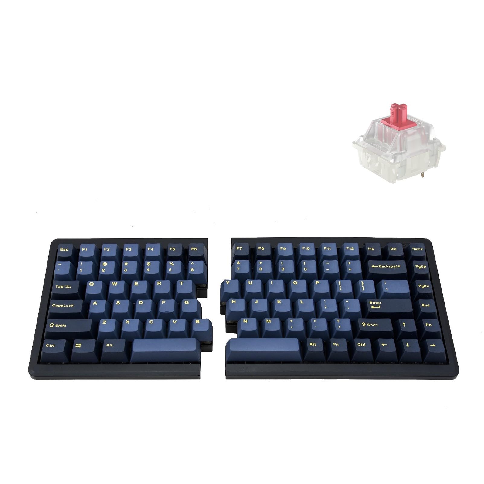 BAROCCOMiSTEL MD770 RGB BT (英語配列/静音赤軸) 分離型 キーボード 有線 USB/無線 Bluetooth 75 85 キー PBT 黄色ダブルショット MX Cherry バックライトRGB搭載 マクロ機能搭載 ポーリング