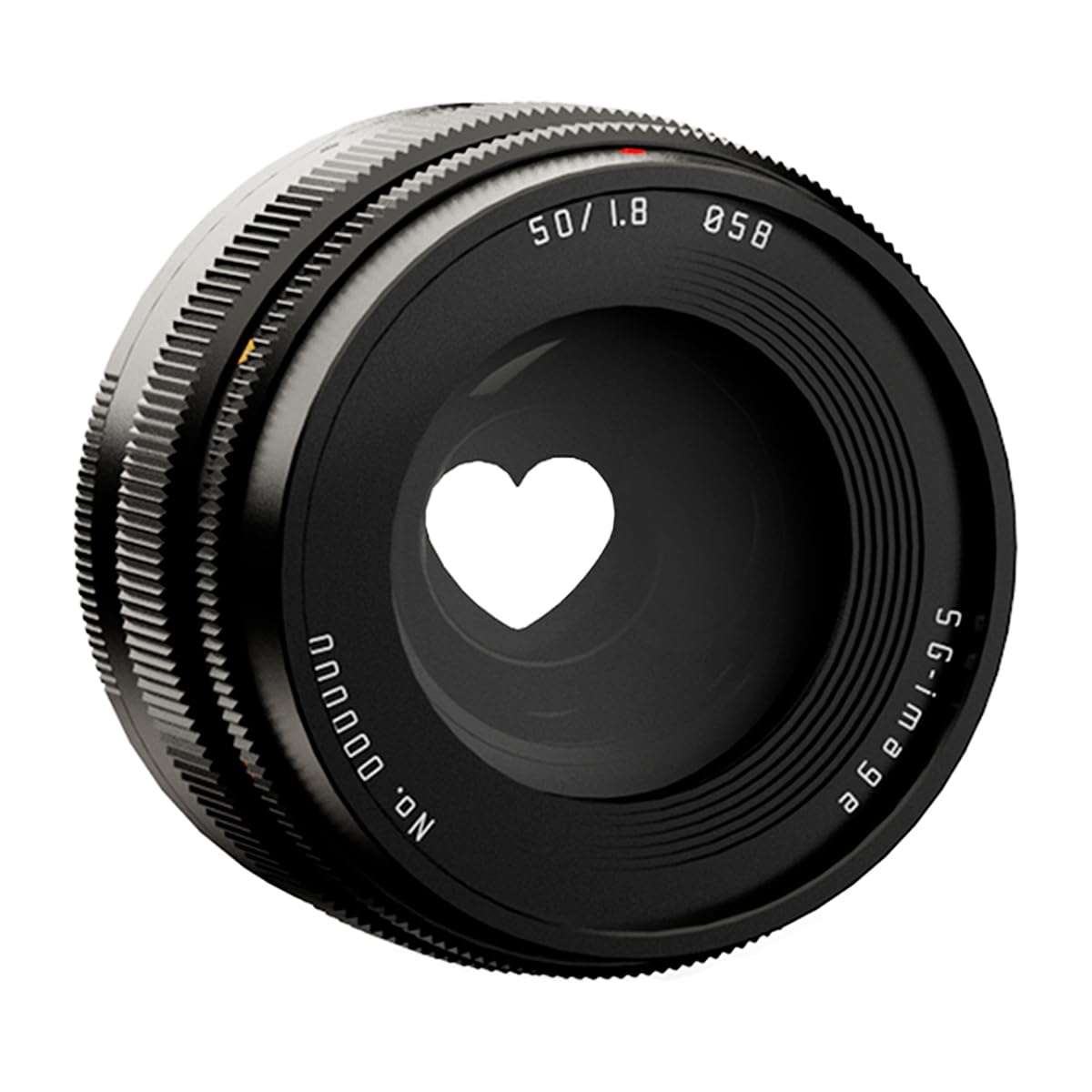 SG-image 50mm F1.8 ファントムレンズ フルサイズ対応 RFマウント 単焦点 大口径 形状可変絞り搭載 4種模様ボケ（ハート・雪・オーバル・星） MF（マニュアルフォーカス） ブラック (2年保証付) (国内正規品)