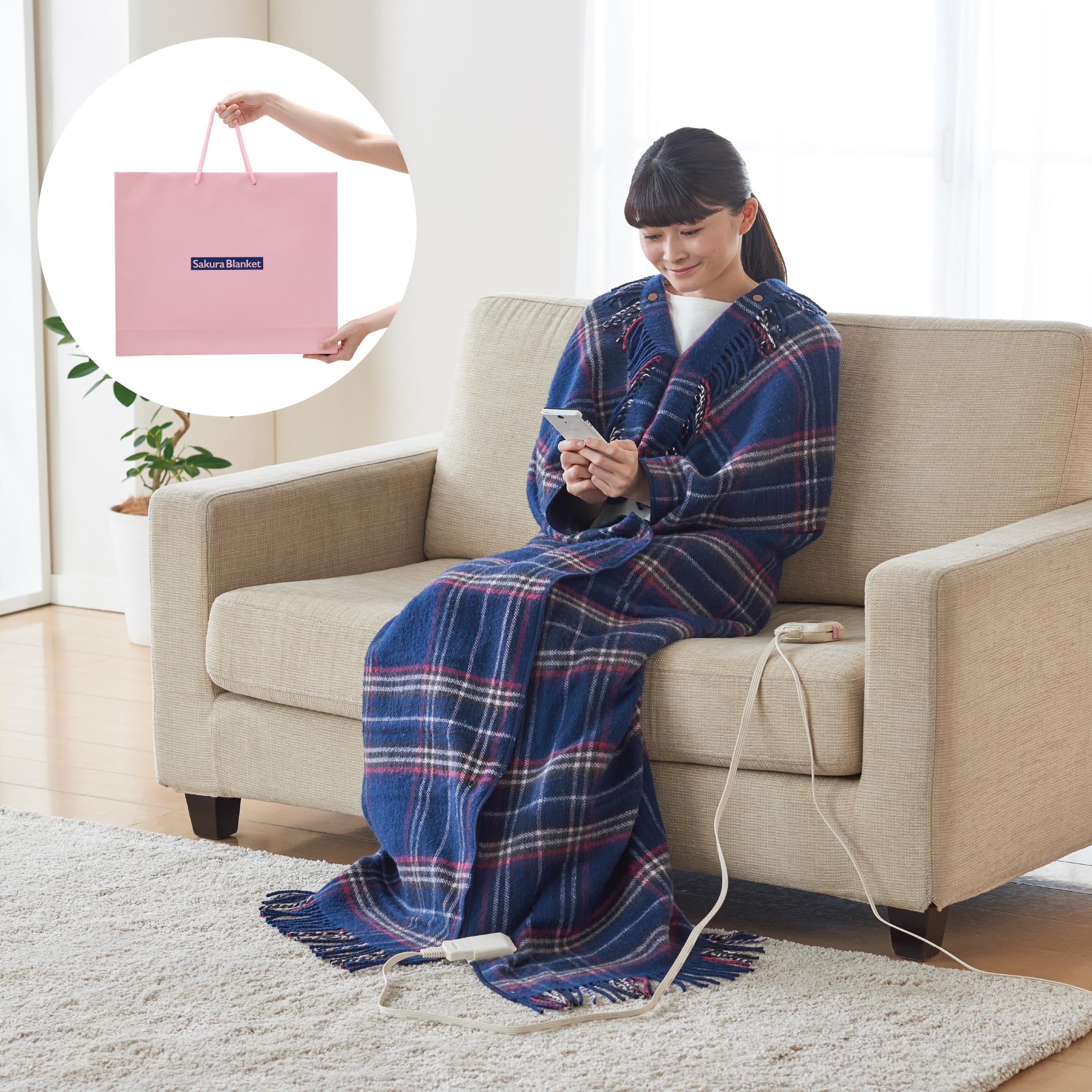 Sakura Blanket (������ �֥�󥱥å�) �ץ쥼��Ȥ䥮�եȤ˺�Ŭ�� 170��130cm ������ ������ �ۥåȥ��������å� SAKURA39-T...