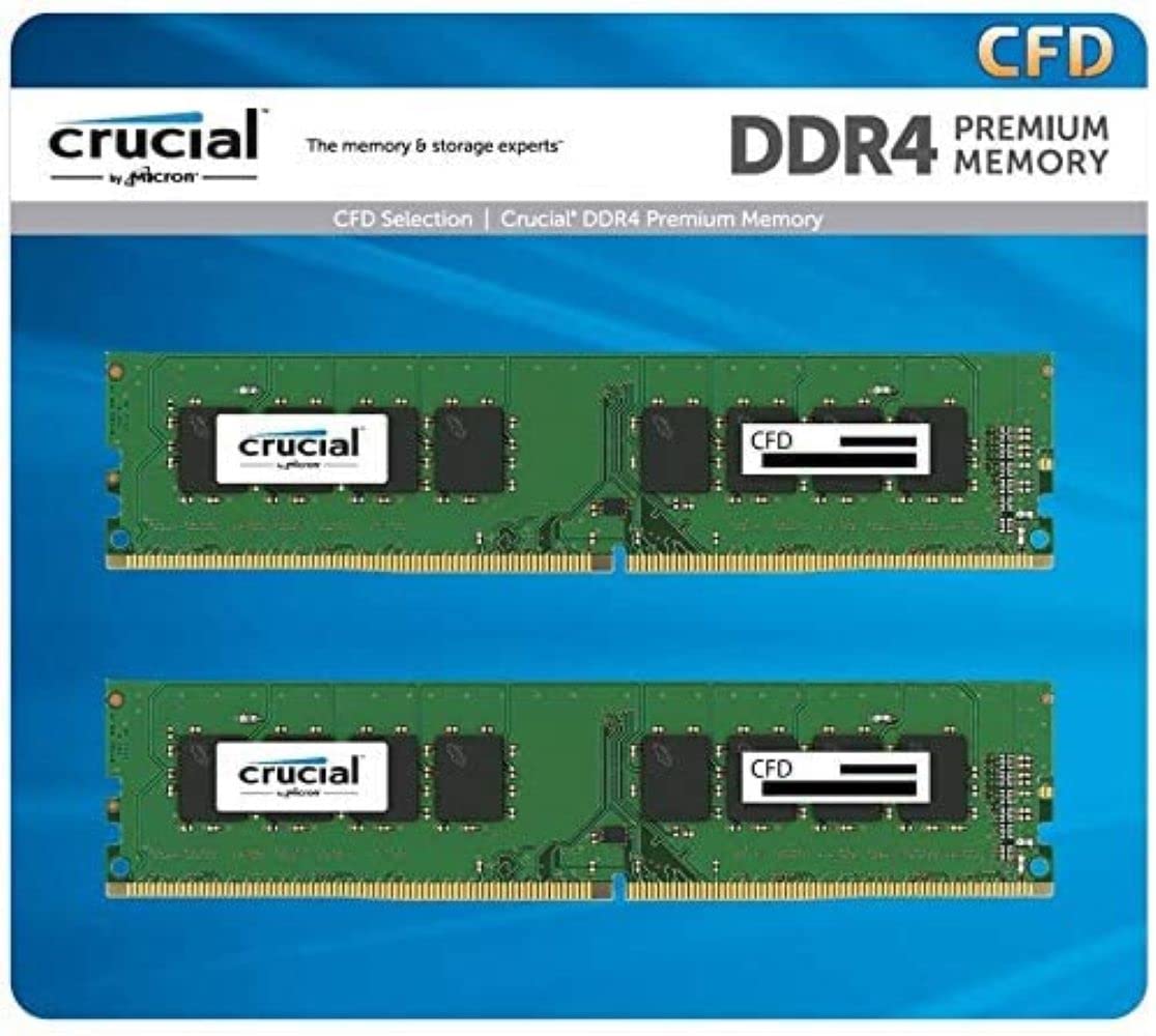CFD販売 デスクトップPC用メモリ DDR4-3200 (2933 2666対応) (PC4-25600) 8GB×2枚 (16GB) 相性保証 無期限保証 288pin Crucial by Micron W4U3200CM-8GR
