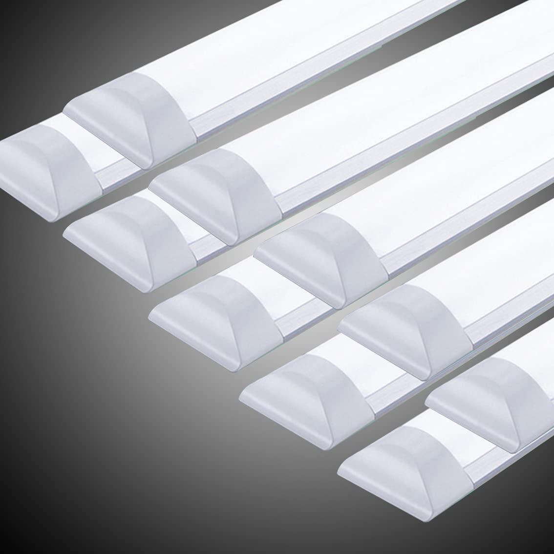 LED蛍光灯 ベースランプ 天井照明 直管 器具一体型 昼光色（6000K） 120cm 40w 台所用ランプ 工事用ランプ (昼光色 10本)