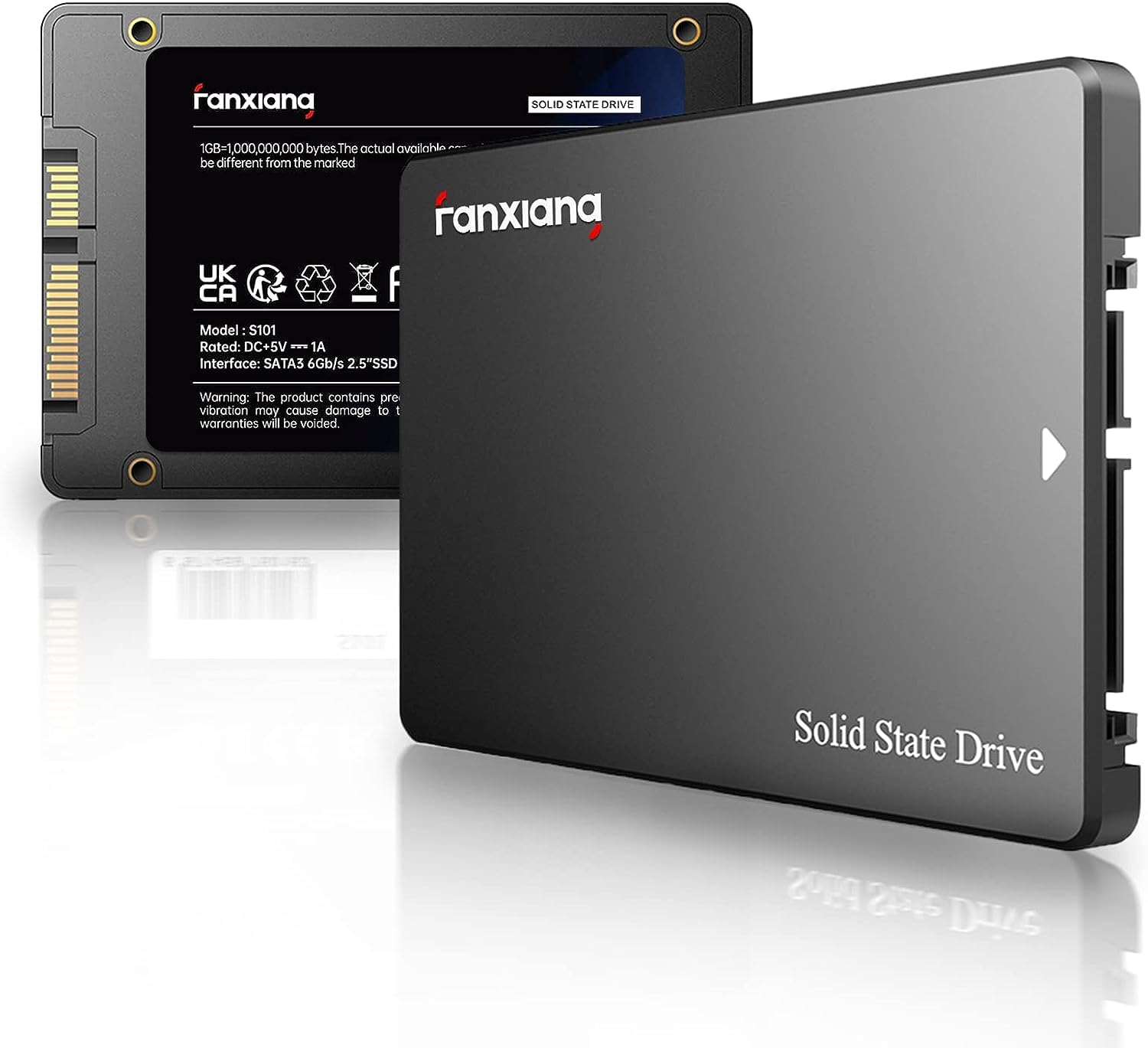 fanxiang SSD 1TB SATA 【耐久性を誇るTCL】2.5インチ 内蔵SSD 7mm 3D NAND TLC採用 SATAIII 6Gb/s SSD PS4動作確認済 PC 耐久性 ノートパソコン/デスクトップ/PS4に対応/HDD換装 1T