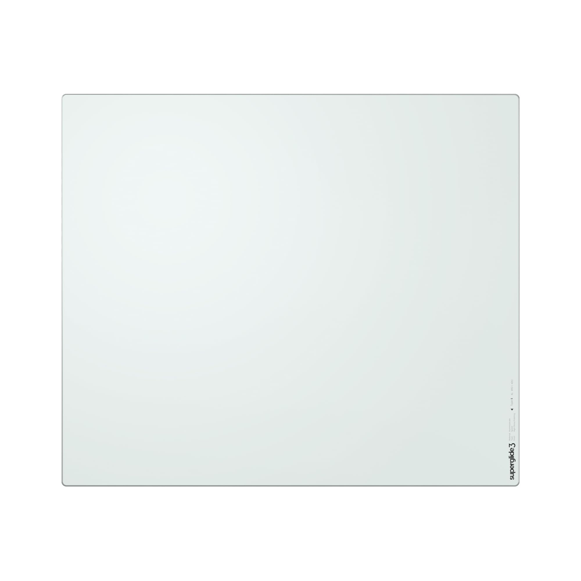 Pulsar Gaming Gears eSports仕様 ゲーミングマウスパッド Superglide2 Glass Mousepad ガラスパッド 滑り止め 国内正規品 49cm × 42cm (XL, White)