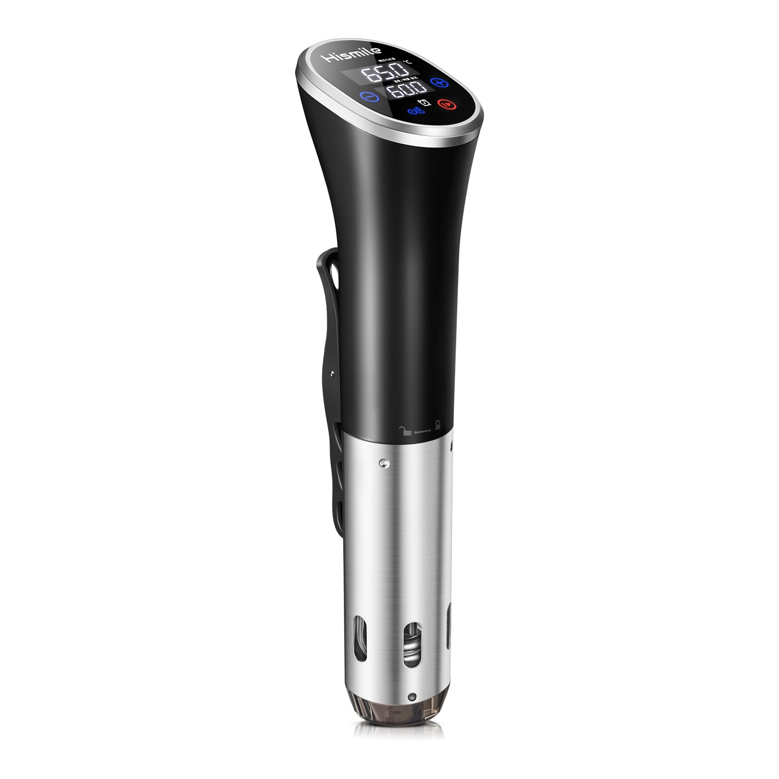 Hismile 低温調理器 コンパクト軽量IPX7防水 1100W レシピ付き 家庭用 正規品 国内品質サポート プレミアム真空調理器 ・HS-SVPRO1